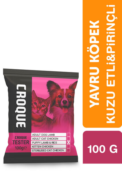 Croque Yavru Kuru Köpek Maması (Puppy) Kuzu Etli 100GR