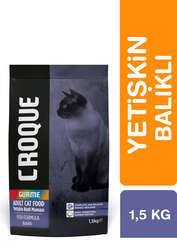 Croque Yetişkin Gurme Kuru Kedi Maması (Adult Cat) Balıklı 1,5KG - Thumbnail