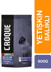 Croque Yetişkin Gurme Kuru Kedi Maması (Adult Cat) Balıklı 600GR (27/10) - Thumbnail