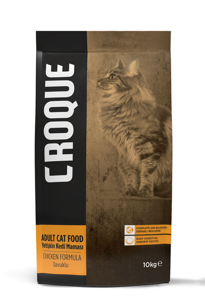 Croque Yetişkin Kuru Kedi Maması (Adult Cat) Tavuk Etli 10KG