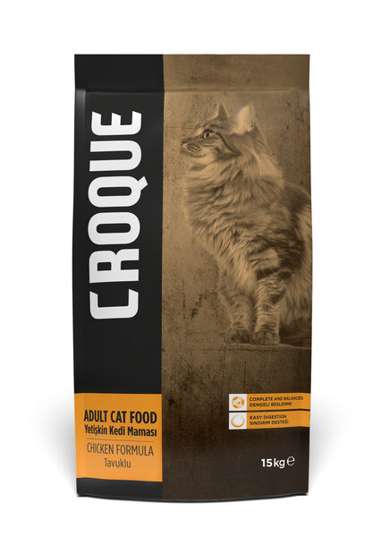 Croque Yetişkin Kuru Kedi Maması (Adult Cat) Tavuk Etli 15KG