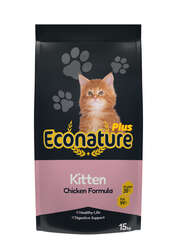 Econature Plus Yavru Kuru Kedi Maması (Kitten) - Tavuk Etli - 15kg - Thumbnail