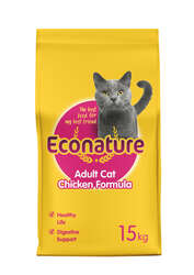 Econature Yetişkin Kuru Kedi Maması (Adult Cat) - Tavuk Etli - 15 kg - Thumbnail