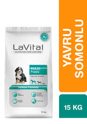 LaVital Büyük Irk Yavru Kuru Köpek Maması (Maxi Puppy) Somonlu 15 KG - Thumbnail