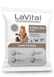 LaVital Kısırlaştırılmış Kuru Kedi Maması (Sterilised Adult) Kuzu Etli 100GR - Thumbnail