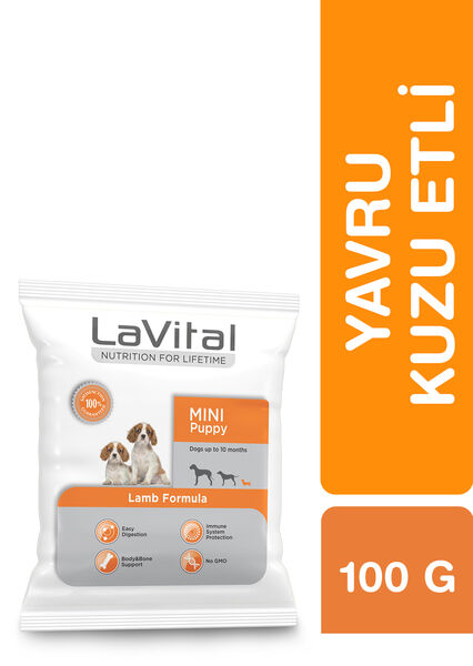 LaVital Küçük Irk Yavru Kuru Köpek Maması (Mini Puppy) Kuzu Etli 100GR