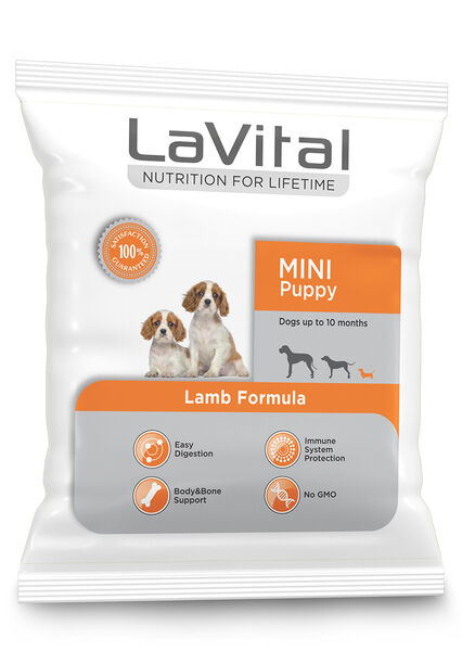 LaVital Küçük Irk Yavru Kuru Köpek Maması (Mini Puppy) Kuzu Etli 100GR