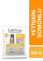 LaVital Orta Irk Yetişkin Kuru Köpek Maması (Medium Adult) Somonlu 100GR - Thumbnail