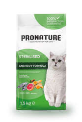 Pronature Kısırlaştırılmış Yetişkin Kuru Kedi Maması (Weight Protect) - Hamsili - 10KG - Thumbnail