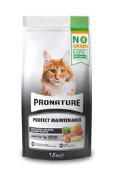 Pronature Tahılsız Yetişkin Kuru Kedi Maması (Perfect Maintenance) - Somonlu Enginarlı - 1,5KG - Thumbnail