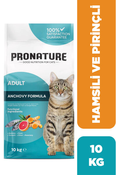 Pronature Yetişkin Kuru Kedi Maması (Daily Protect) - Hamsili ve Pirinçli - 10KG